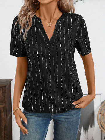 LUNE Women's Woven Printed Casual Shirt, Random Print