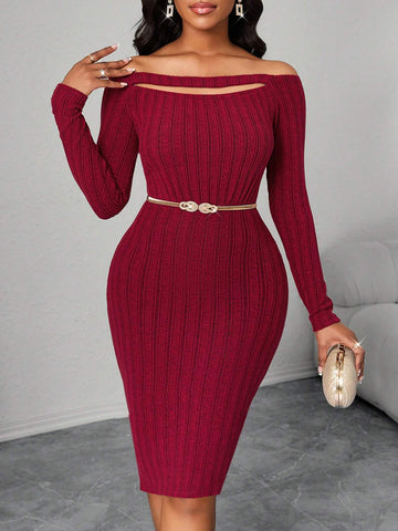 Spring, Summer, Autumn And Winter Elegant Office Party New Year Ladies Dresses