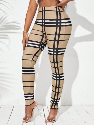 Lady Women'S Plaid Leggings