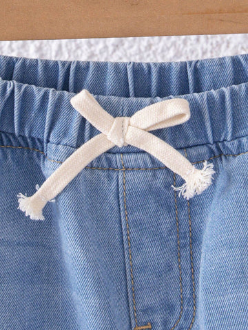 Little Girls' Washed Casual Fashionable Jeans