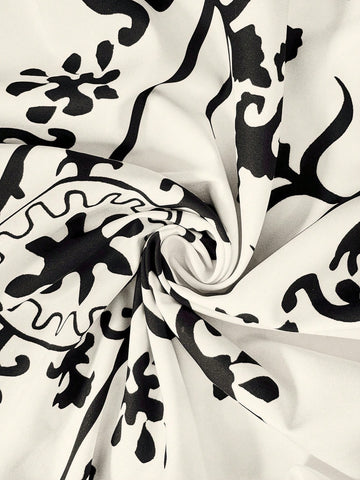 Women's Round Neck A-Line Print Dress