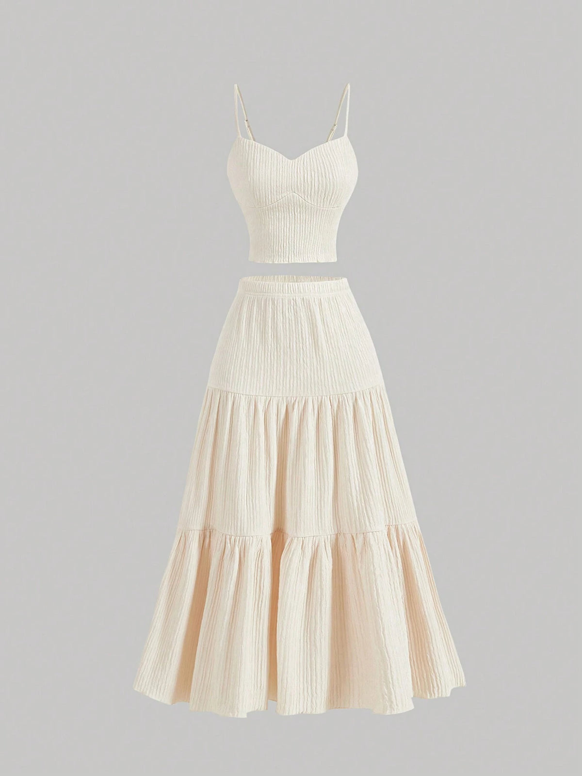 Apricot Women's Camisole Tank Top And Women's Long Skirt,Brunch Outfit,Women Two Piece Sets,Inside Out,Fall Clothes,Back To School Clothes