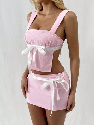 Back Tie Bow Knot Set