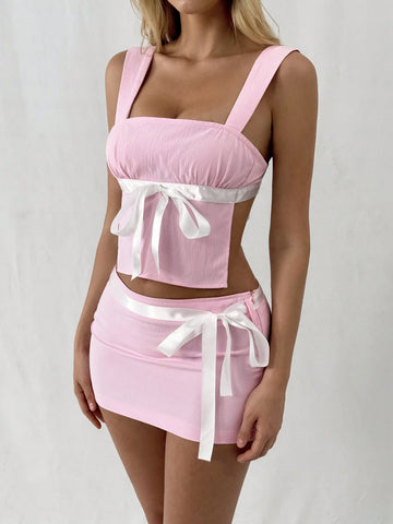 Back Tie Bow Knot Set