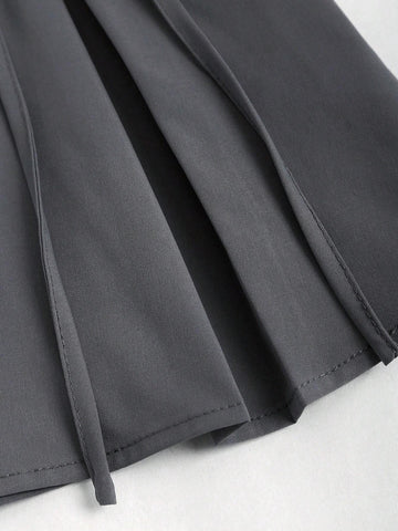 MOD Bow Detail Bow Decoration Pleated Casual Summer Skirt