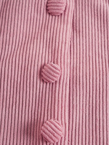 Button Front Tube Top & Wide Leg Pants