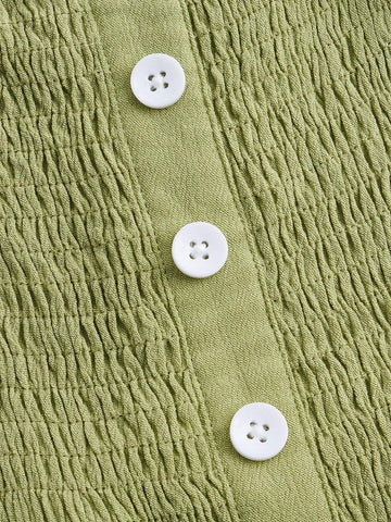 Casual Green Jumpsuit With Spaghetti Straps For Holiday