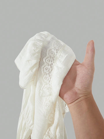 MOD Casual Solid Color Ruffle Trim Bell Sleeve Bow Decor Ladies Shirt