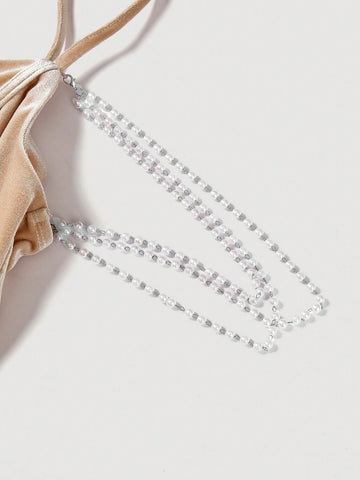 MOD Chain Decorated Halter Neck Dress