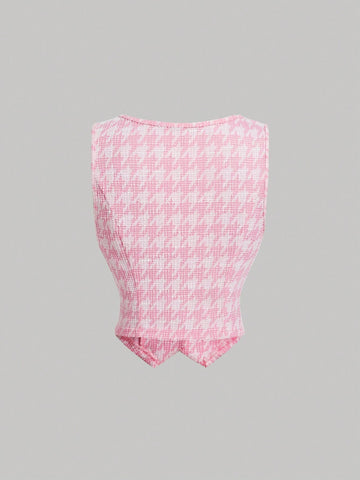 Color Block Long Sleeve Shirtdress With Vest, Collegiate Style,Two Piece Outfits,Free Base Dress,Prom Dress,Teacher Dress,Office Wear,Homecoming Dresses,Back To School Dress,Business Casual Women