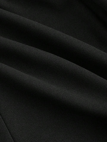 Color Block Puff Sleeve Shirt Dress, Long Sleeve