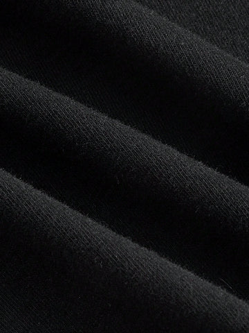 Contrast Mesh Button Front Crop Tee