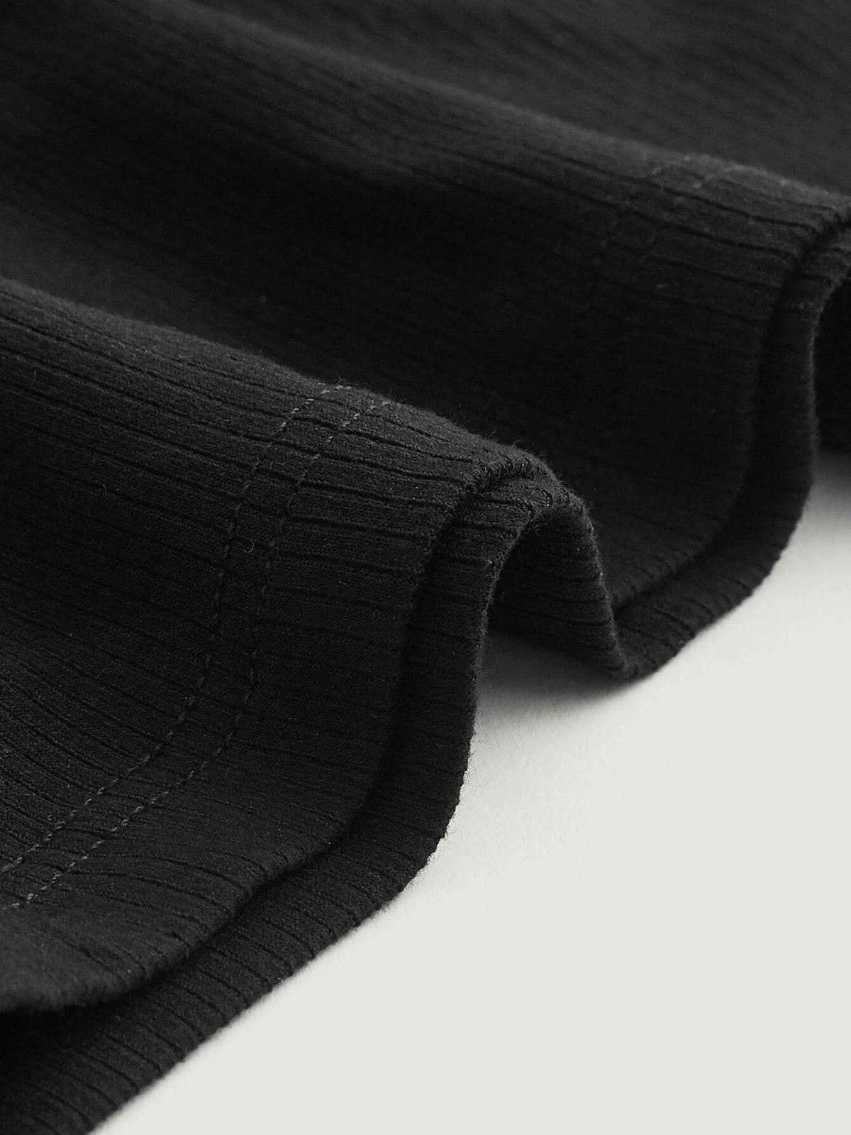 Contrast Mesh Puff Sleeve Ruched Bust Tee