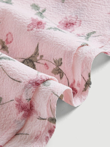 MOD Ditsy Floral Print Ruched Skirt