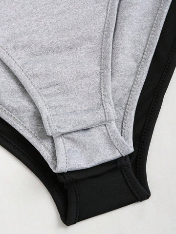 European & American Style Sexy Tight-Fitting Long Sleeve Women's Bodysuit