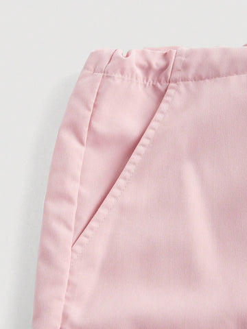 MOD Flap Pocket Side Drawstring Waist Parachute Pants