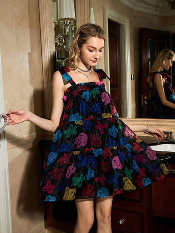 Floral Print Casual Sleeveless Dress