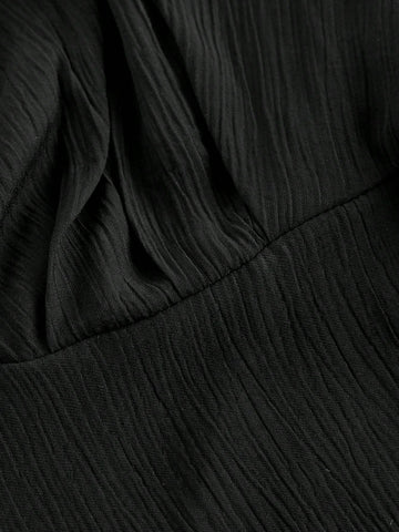 Formal Dress Prom Dress With Sleeves Ladies' Flared Sleeves Waist Tie Dress