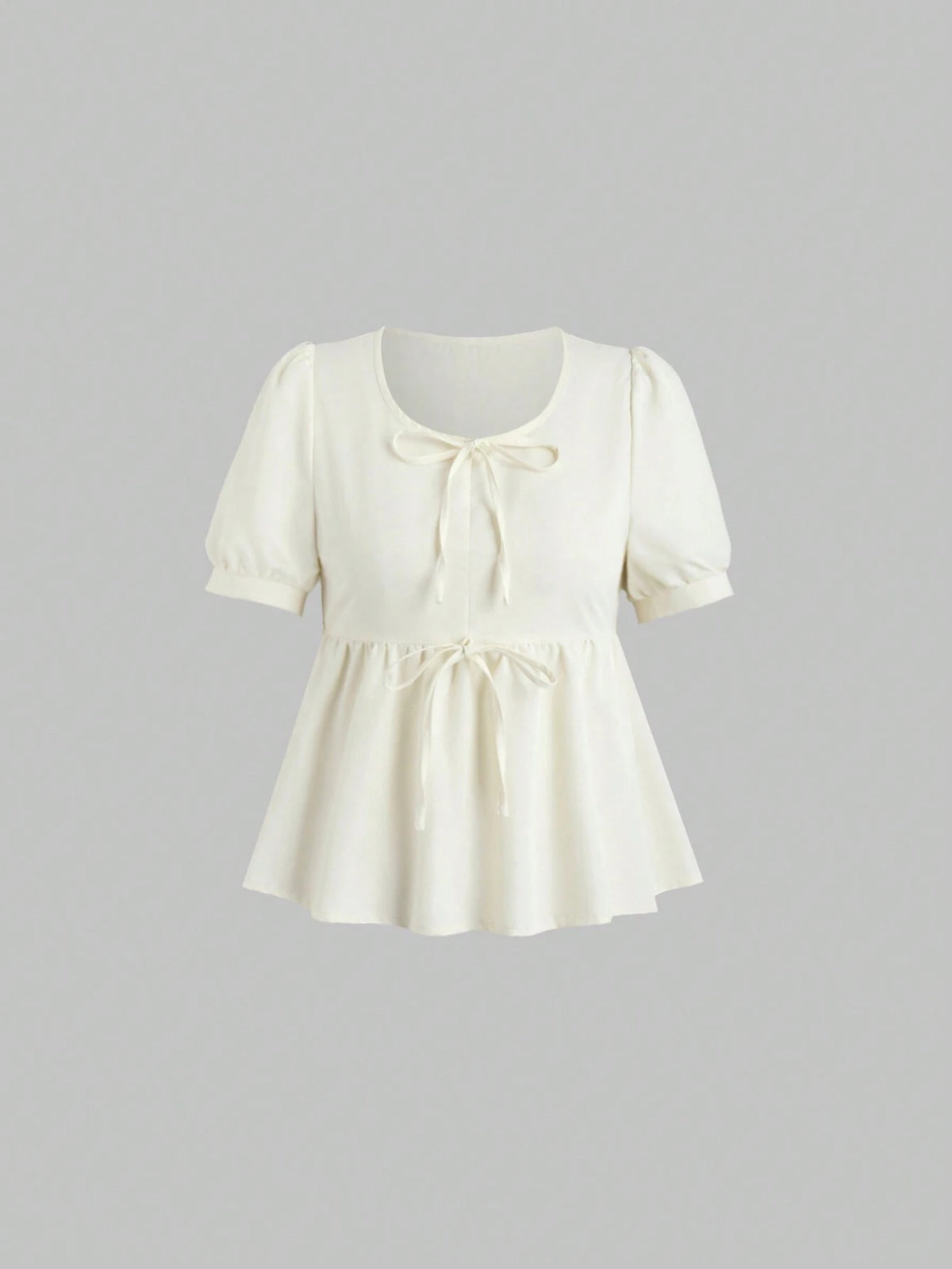 MOD French Academy Style Women's Summer Puff Sleeve Blouse In Sweet And Unpopular Design