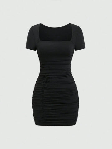 French Sexy Style Bodycon Dress, Slim-Fit And Bodycon, Showing Charming Female Elegant