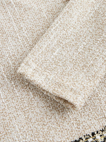 Front Bow Decoration, Small Fragrant Apricot Color, Party Dress, Elegant Dress,Christmas Party Dress,