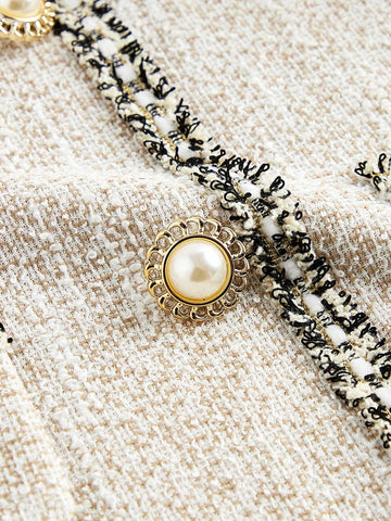 Front Bow Decoration, Small Fragrant Apricot Color, Party Dress, Elegant Dress,Christmas Party Dress,