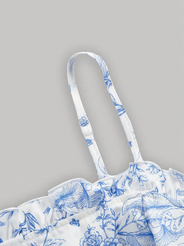 MOD Full Print Spaghetti Strap Sundress