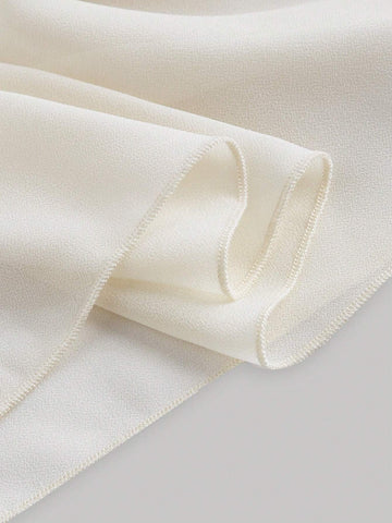 MOD Irregular Hem Romantic Ladies Summer Skirt In Apricot Chiffon