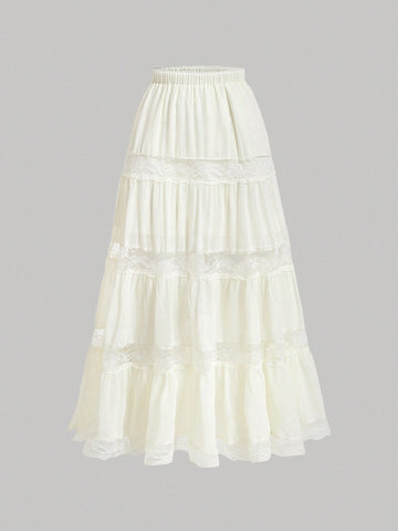 MOD Lace Multi-Layered Patchwork Skirt