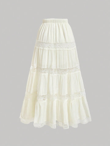 MOD Lace Multi-Layered Patchwork Skirt