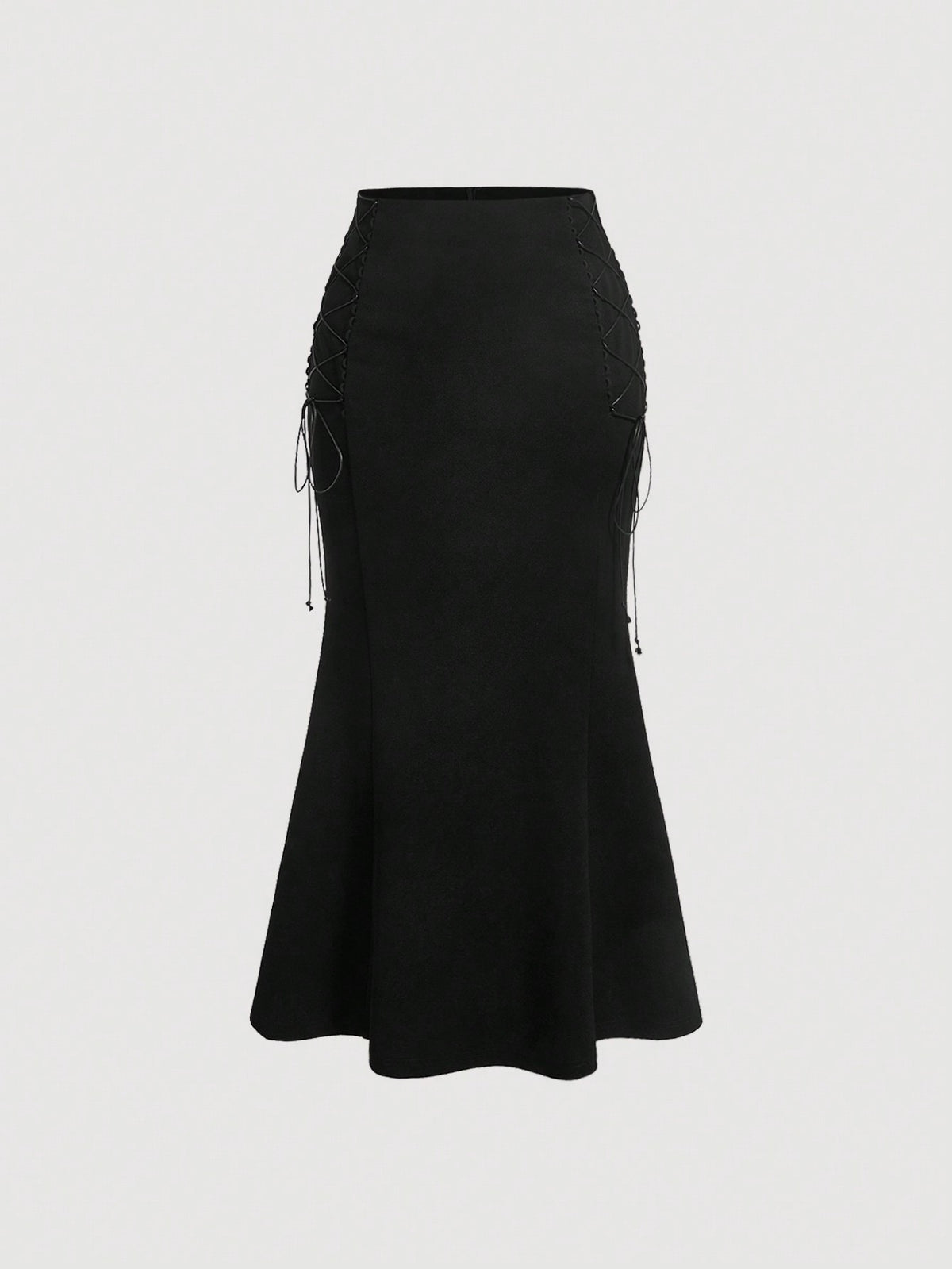 MOD Lace Up Side Mermaid Hem Skirt