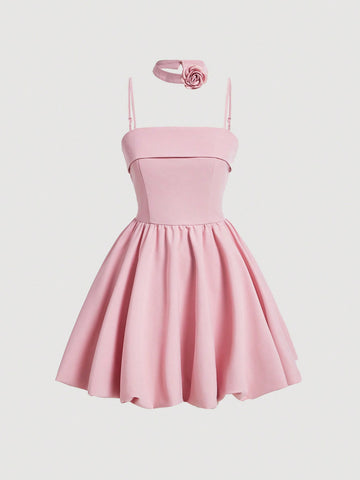 Ladies' Solid Color Cami Dress