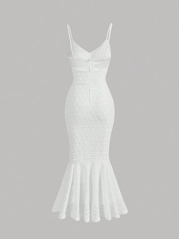 MOD Mermaid Hem Ruched Bust Cami Dress