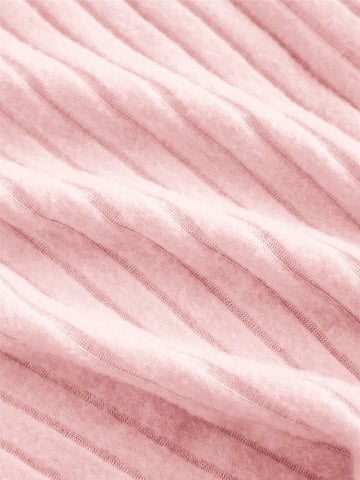 Pink Off Shoulder Sweet Flare Sleeve Knit Ruffle Hem Dress,Party Women Dresses,Elegant Women