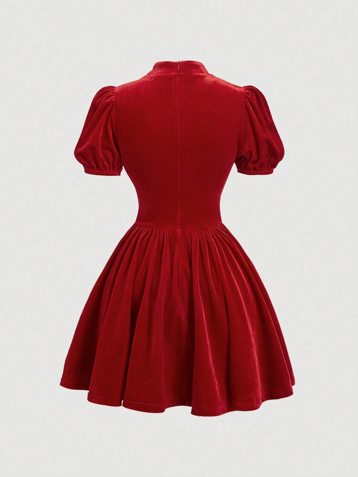 Bubble Dress, Puff Sleeves, Palace, New Chinese Style, Exquisite Neckline