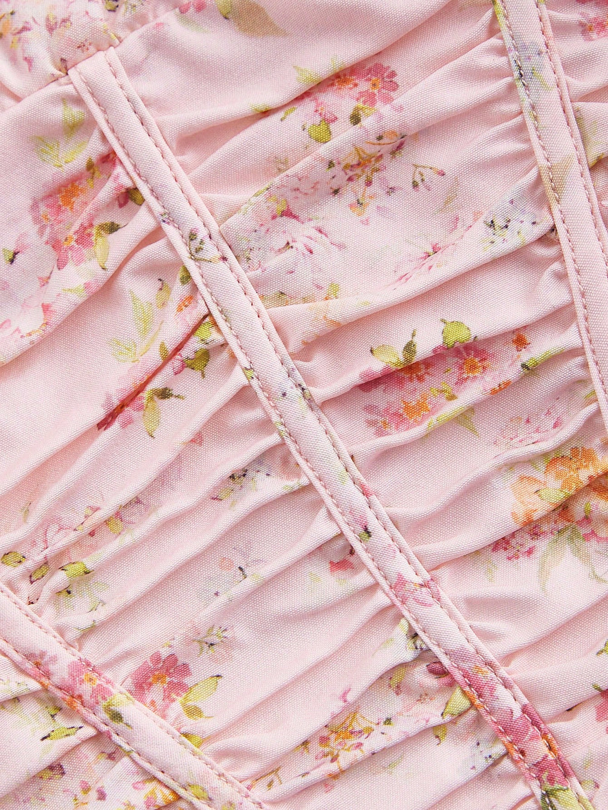 MOD Ruffled Floral Front Tie Puff Sleeve Retro Shirt, Vacation Shirt, Summer Shirt, Valentine's Day Shirt, Beach Wear, Country Wear