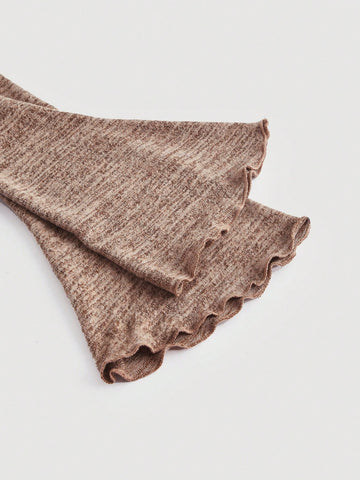 Scoop Neck Bell Sleeve Crop Tee