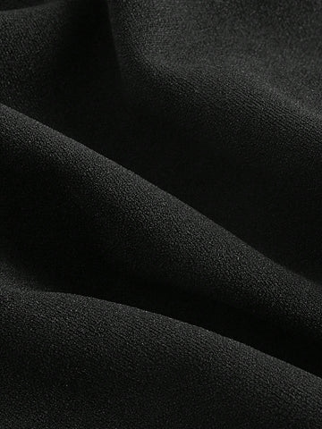 MOD Solid Bow Detail Wrap Front Skirt