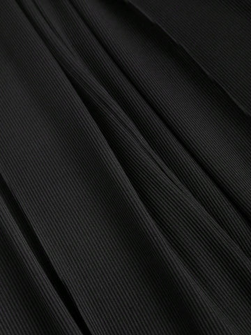 Solid Color Square Neck Slim Fit Sleeveless Jumpsuit And Pleated Wide Leg Pants Two Piece Set