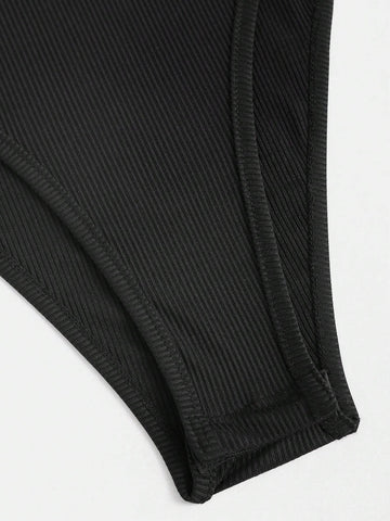 Solid Color Square Neck Slim Fit Sleeveless Jumpsuit And Pleated Wide Leg Pants Two Piece Set