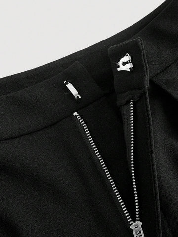 MOD Solid Fold Pleated Shorts