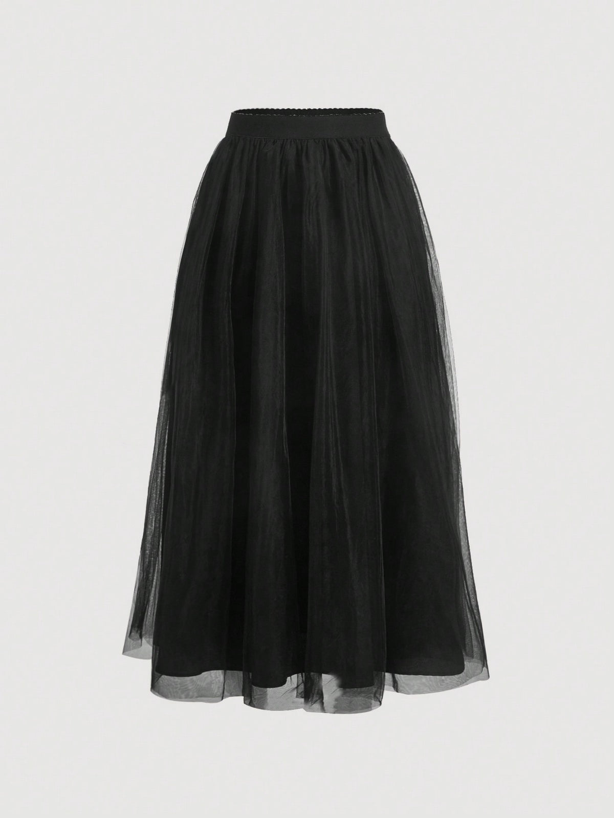 MOD Solid Mesh Overlay Skirt