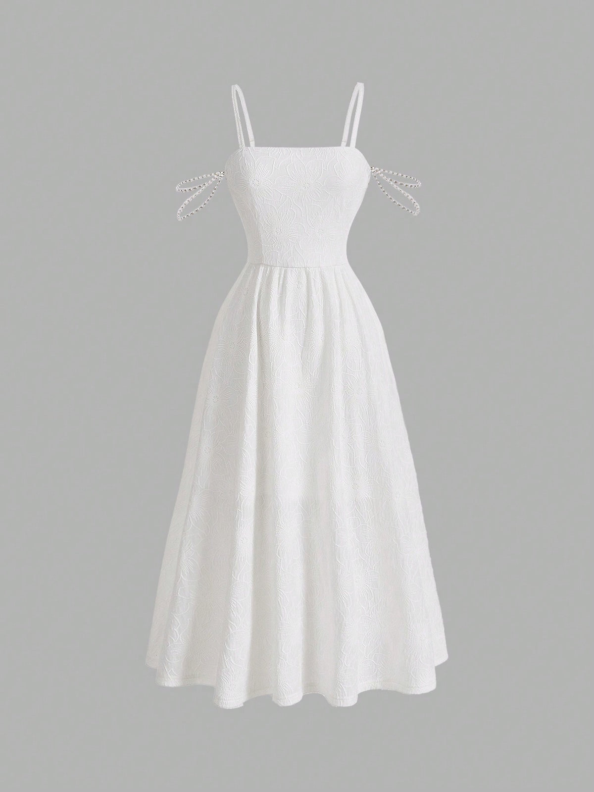 MOD Solid Pearls Chain Cami Dress