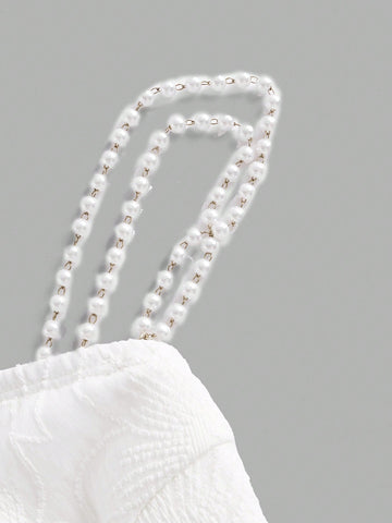 MOD Solid Pearls Chain Cami Dress