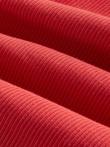 Solid Ruched Front Crop Tee