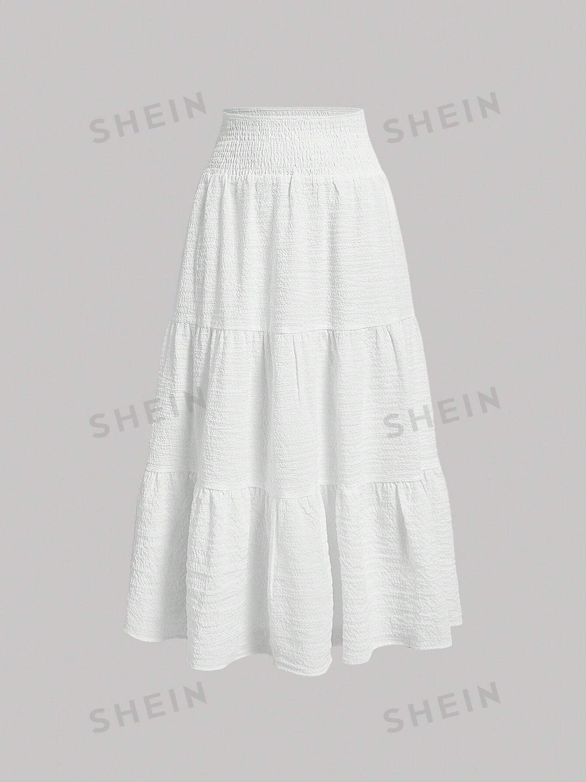 MOD Solid Ruffle Hem Skirt