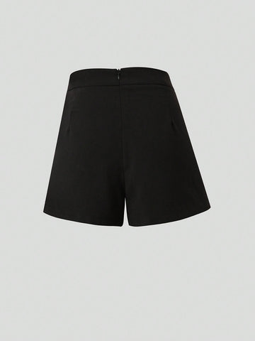 MOD Spring And Summer Casual Shorts Decorated With Small Beaded Flowers