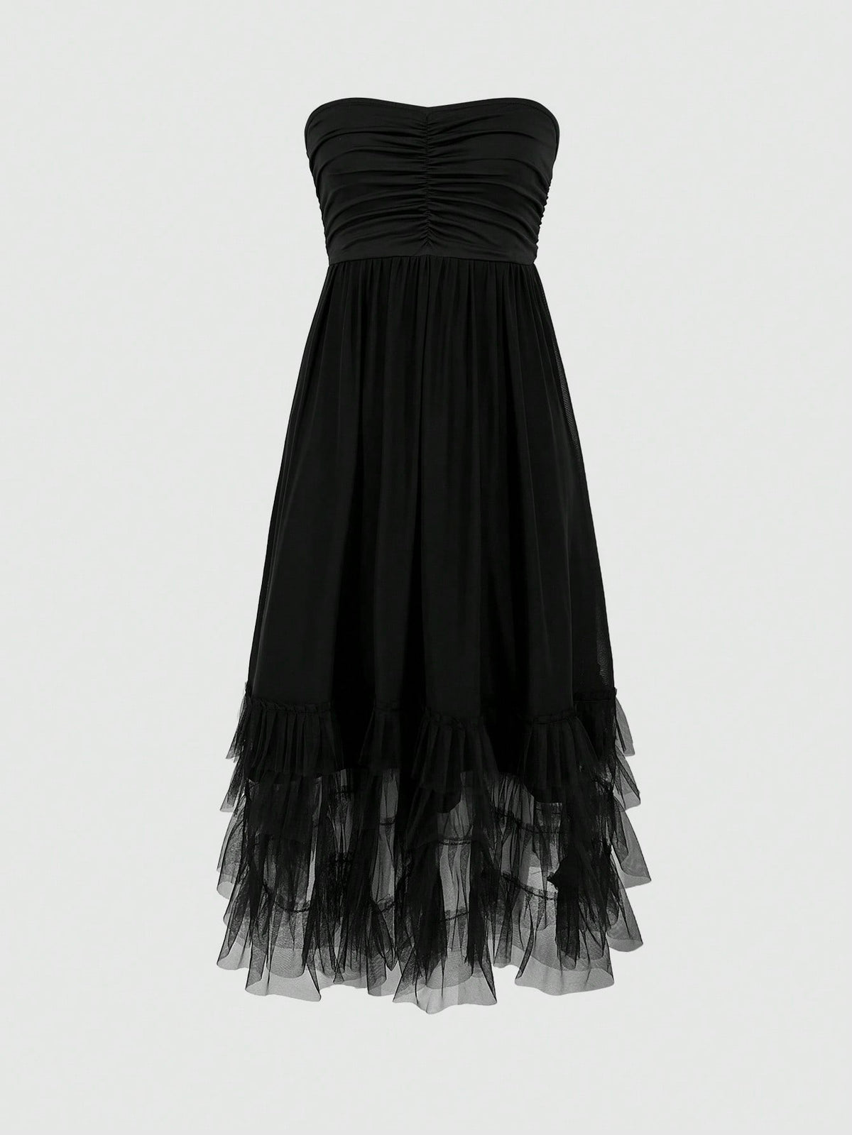 MOD Strapless Pleated Dress
