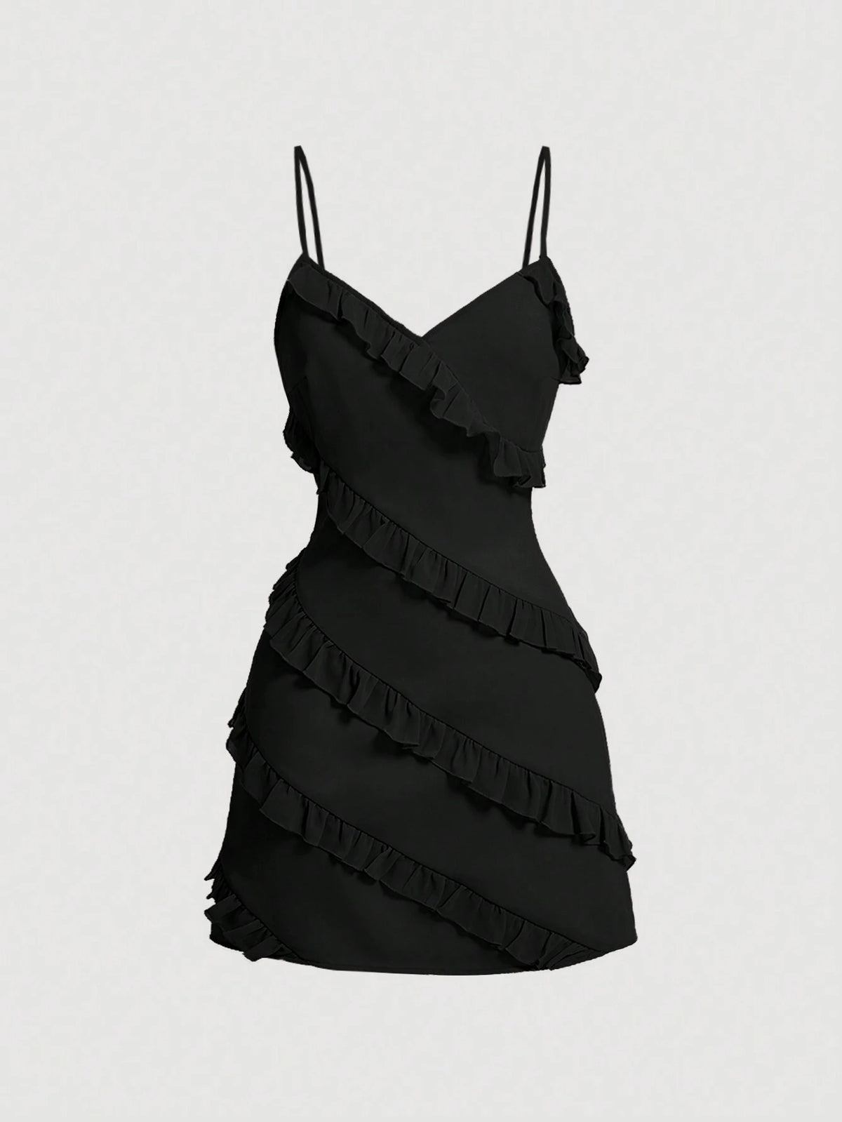 Summer Halter Ruffle Hem Women's Maxi Dress