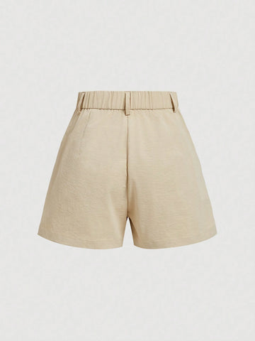 MOD Summer Leisure Flower Print A-Line Shorts Women Shorts